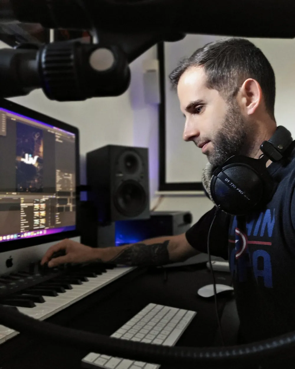 Yohann Hideux en studio